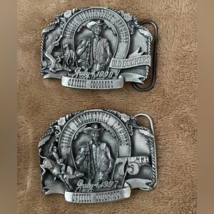 Vintage 1997 / 1998 Belt Buckles “Old Bucklers”